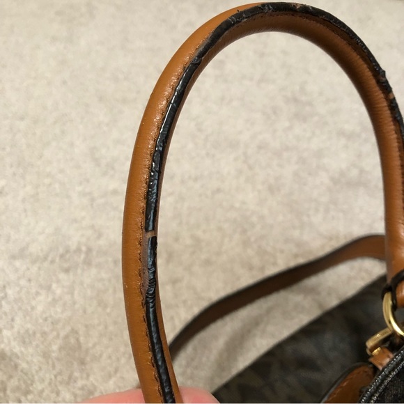 Michael Kors large Hamilton Logo Brown satchel - Picture 5 of 15
